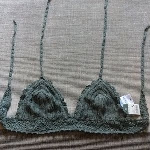 Crochet boho bikini swimsuit top